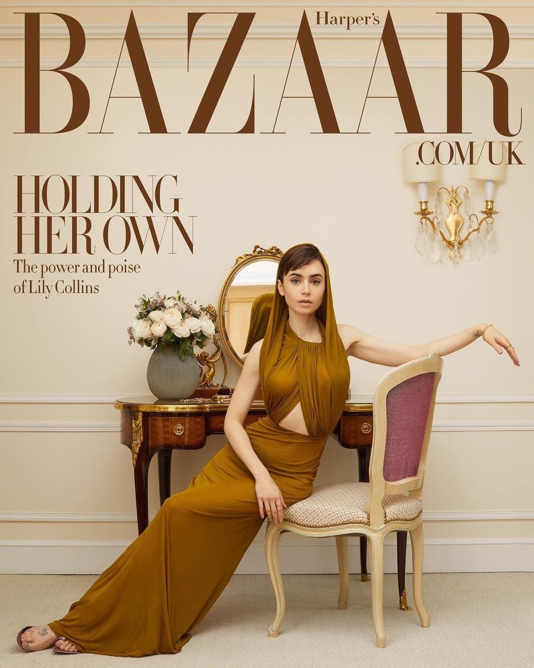 Lily Collins for Harper’s Bazaar UK – Spring 2023 (Digital Issue) 时尚杂志封面,摄影师作品展示