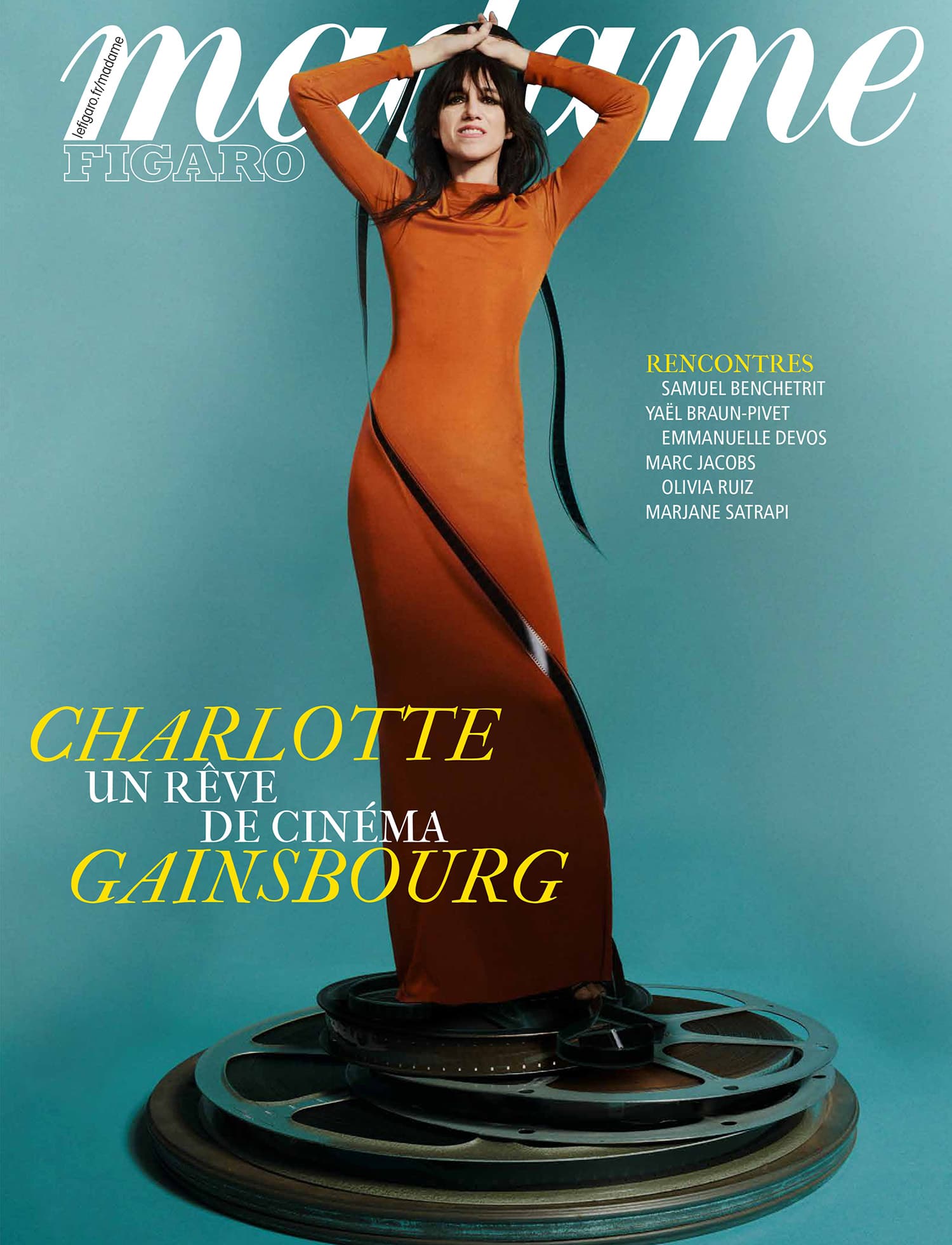 Charlotte Gainsbourg covers Madame Figaro April 21st, 2023 时尚杂志封面,摄影师作品展示
