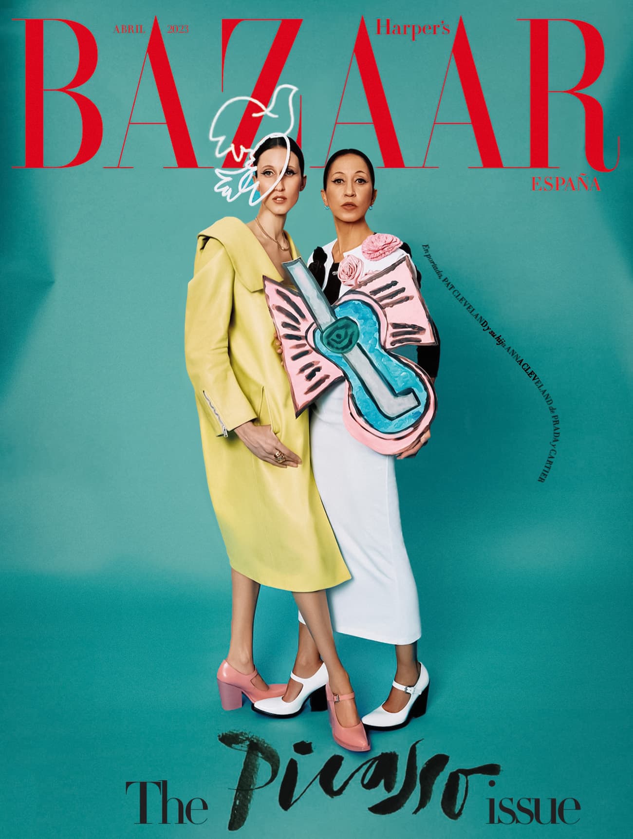 Pat and Anna Cleveland cover Harper’s Bazaar Spain April 2023 时尚杂志封面,摄影师作品展示