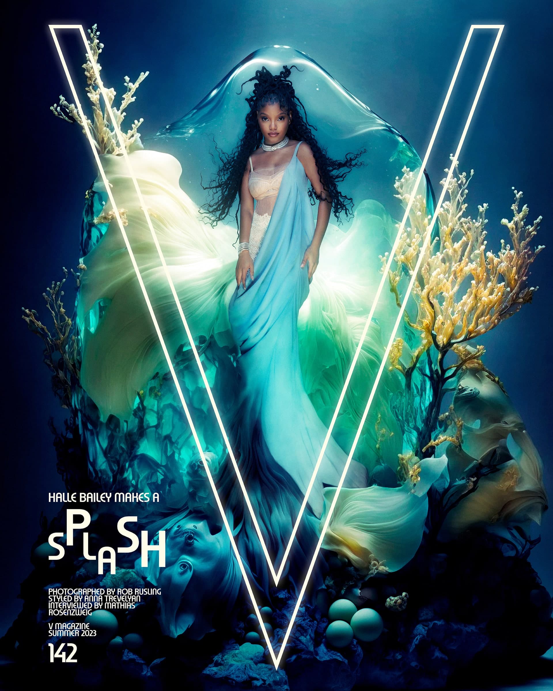 V Magazine #142 Summer 2023 : Halle Bailey 时尚杂志封面,摄影师作品展示